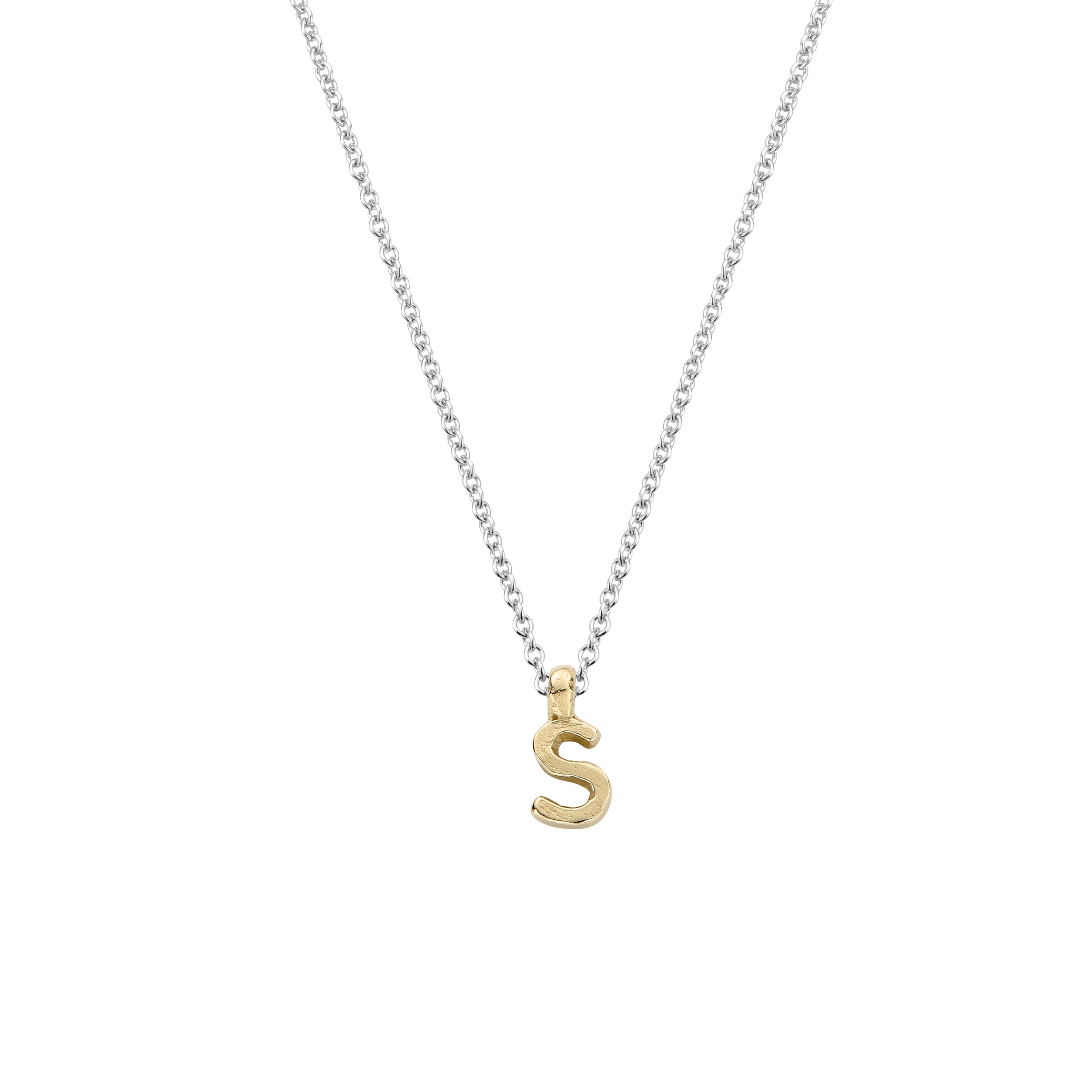 Silver & Gold Mini Alphabet Necklace