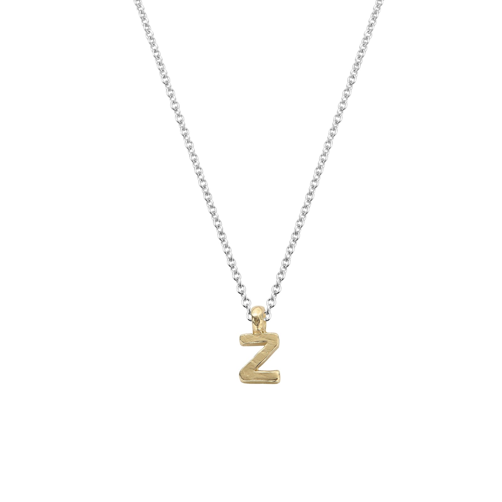 Silver & Gold Mini Alphabet Necklace