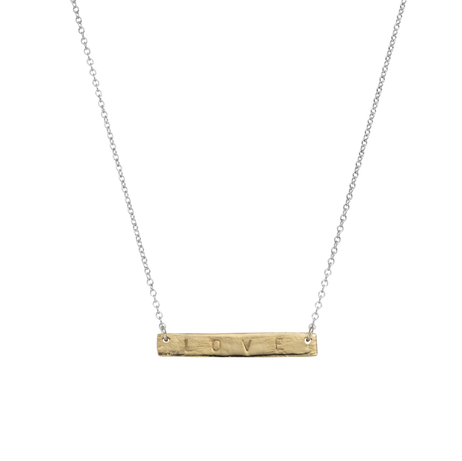 Silver & Gold Bar Necklace