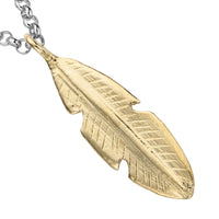 Silver & Gold Maxi Feather Necklace