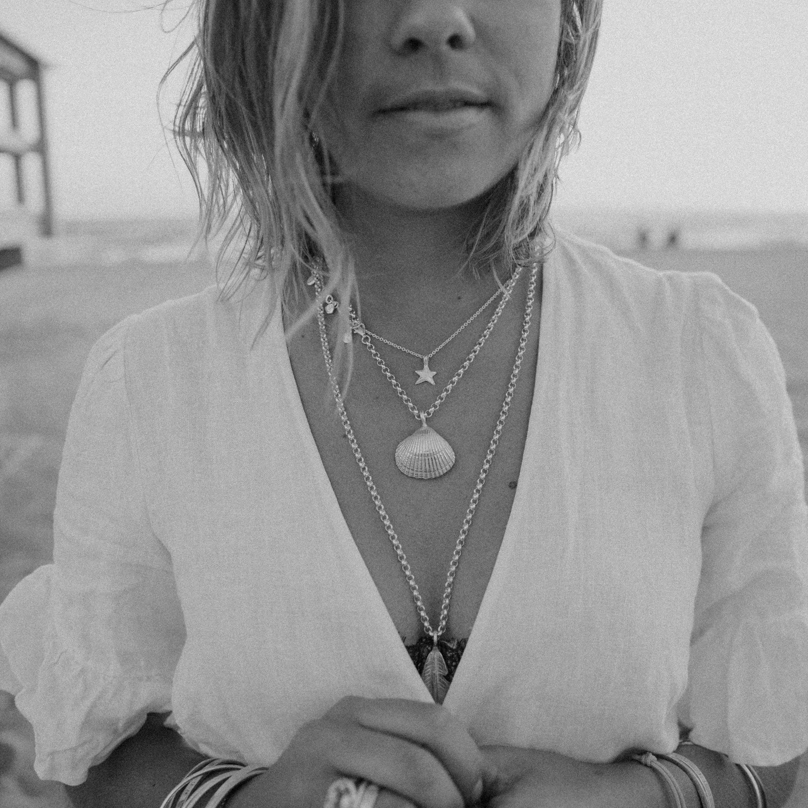 Silver & Gold Maxi Shell Necklace