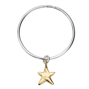 Silver & Gold Maxi Star Bangle