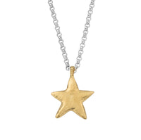 Silver & Gold Maxi Star Necklace