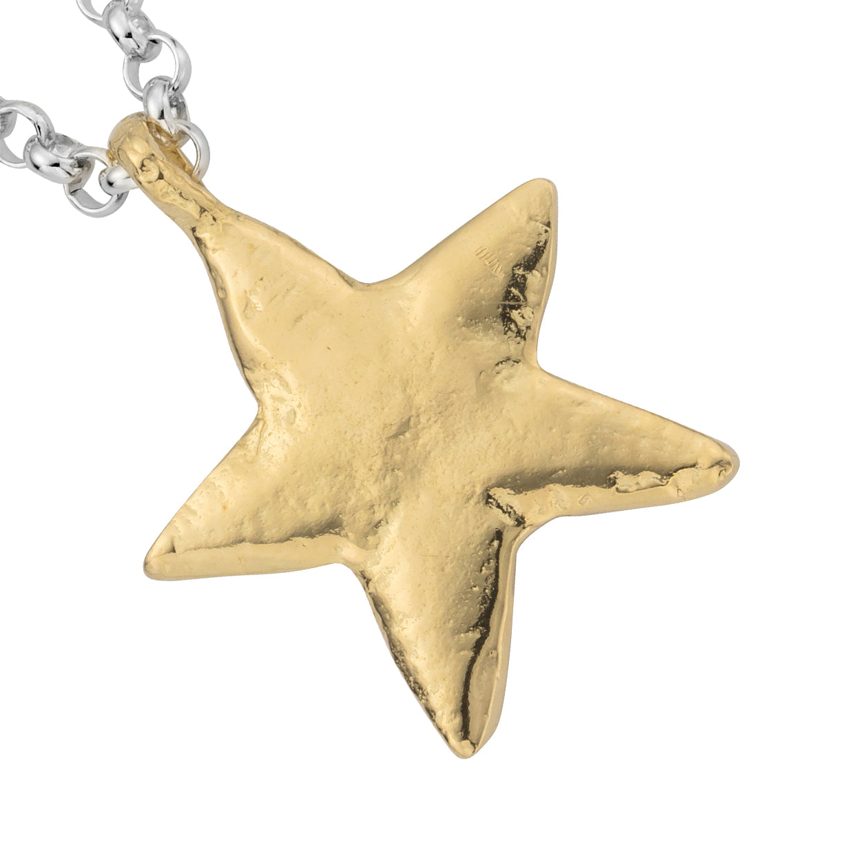 Silver & Gold Maxi Star Necklace