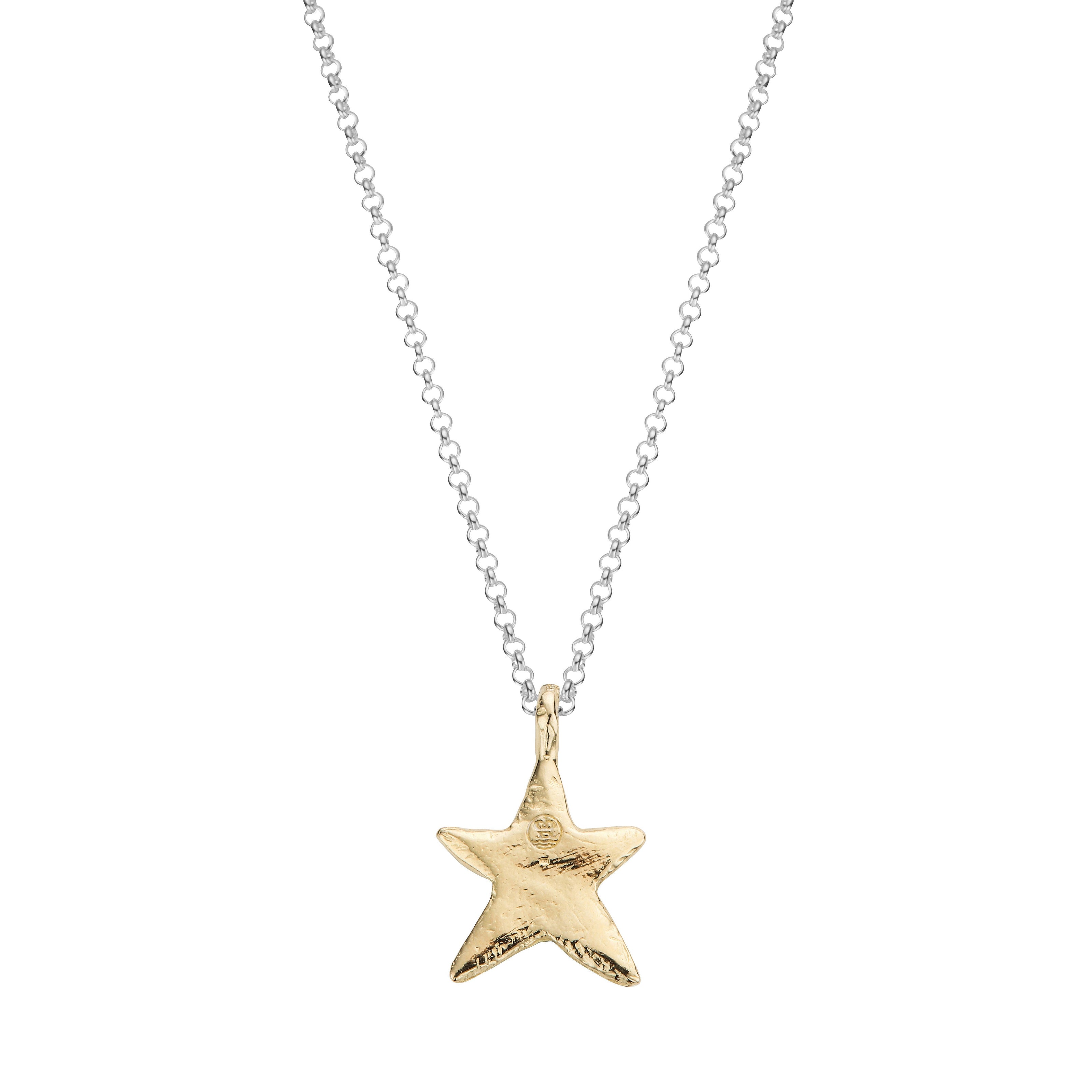 Silver & Gold Midi Star Necklace