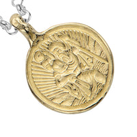 Silver & Gold Medium St Christopher Necklace