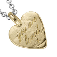 Silver & Gold Medium You Are Loved Necklace