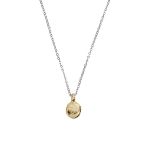 Silver & Gold Mini Disc Necklace