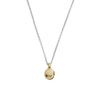Silver & Gold Mini Disc Necklace