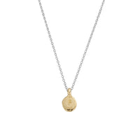 Silver & Gold Mini Disc Necklace