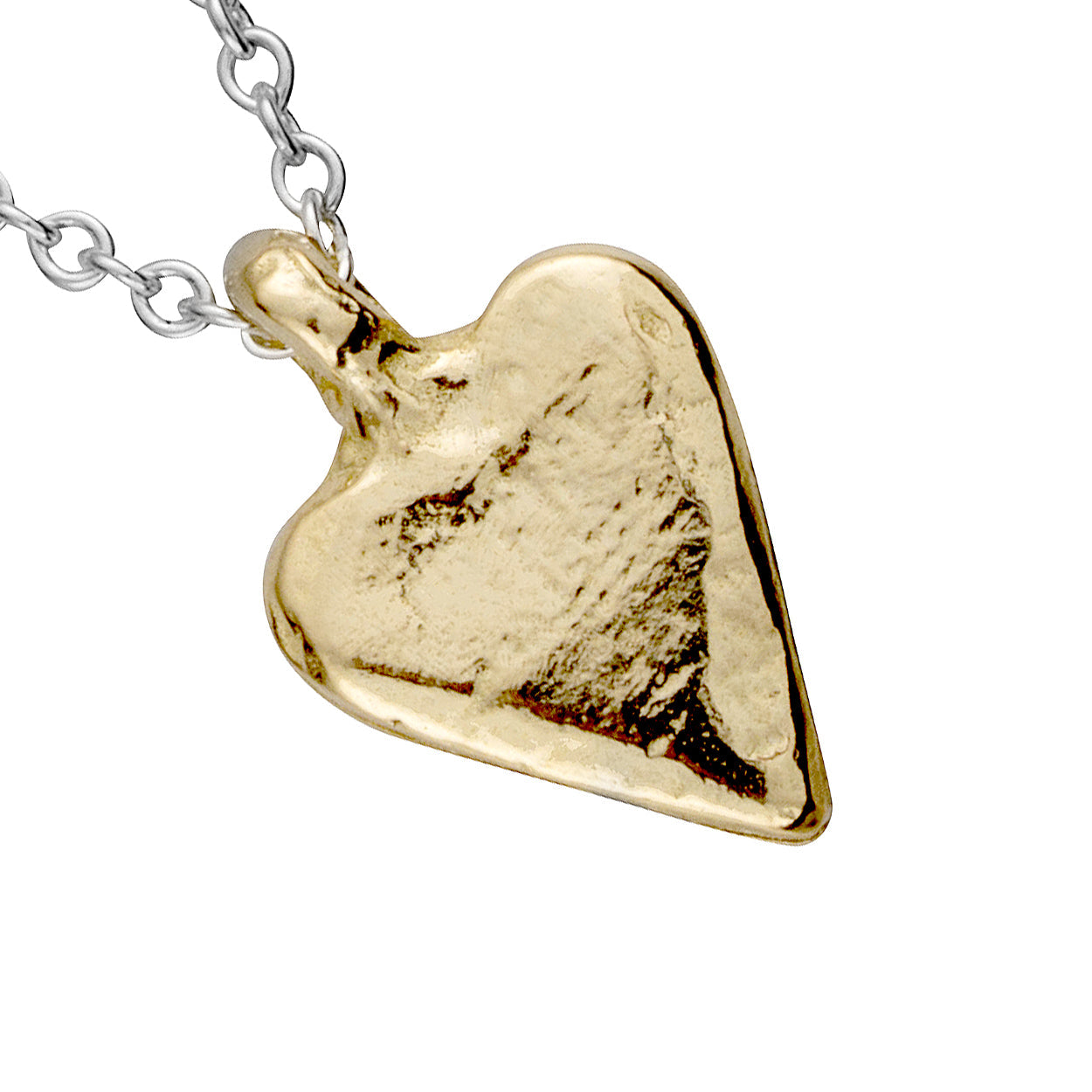 Silver & Gold Mini Heart Necklace