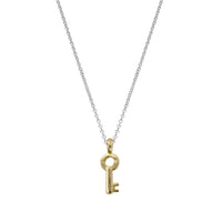 Silver & Gold Mini Dreamer's Key Necklace