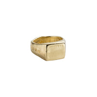 Gold Square Signet Ring