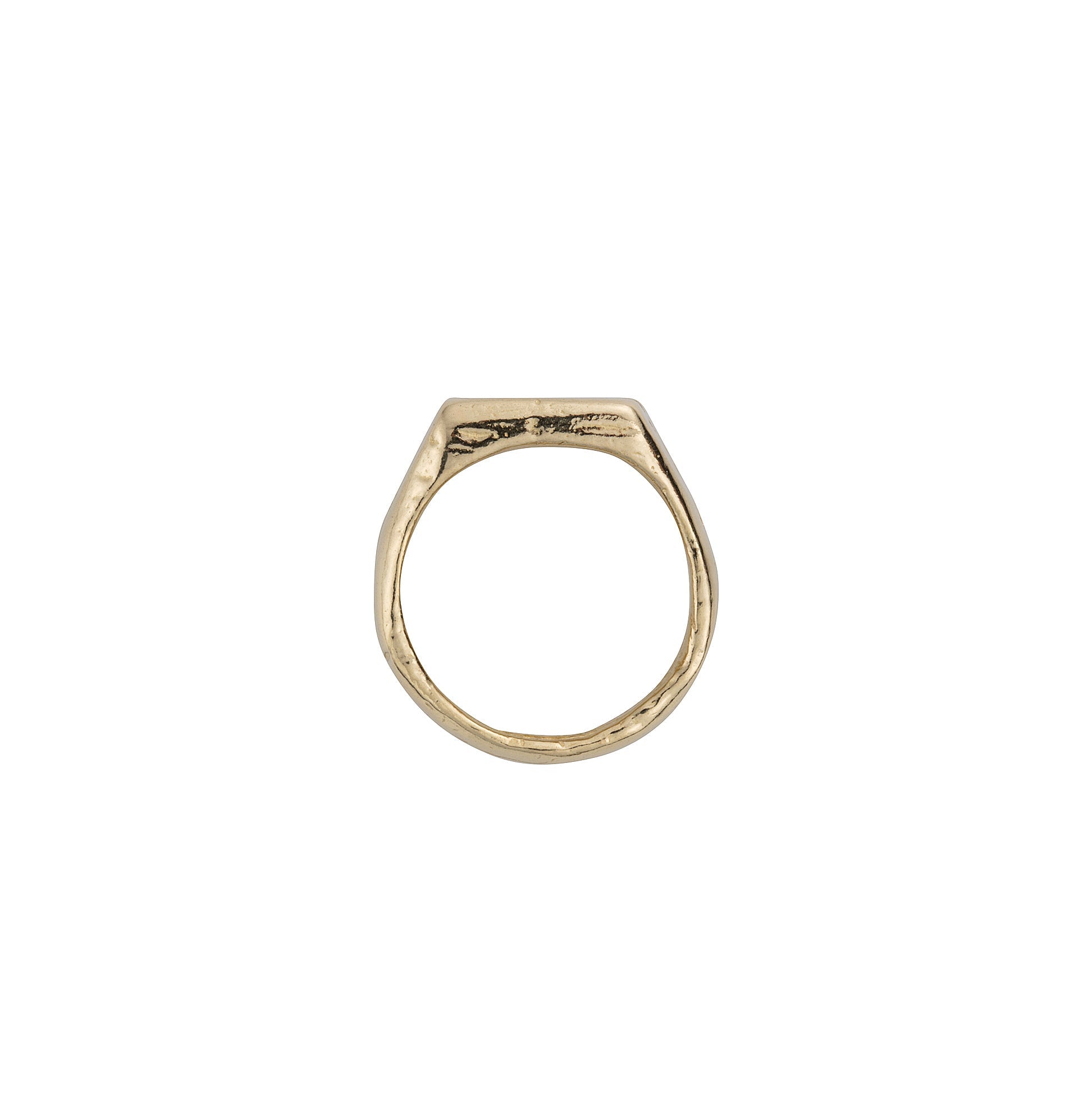 Gold Square Signet Ring