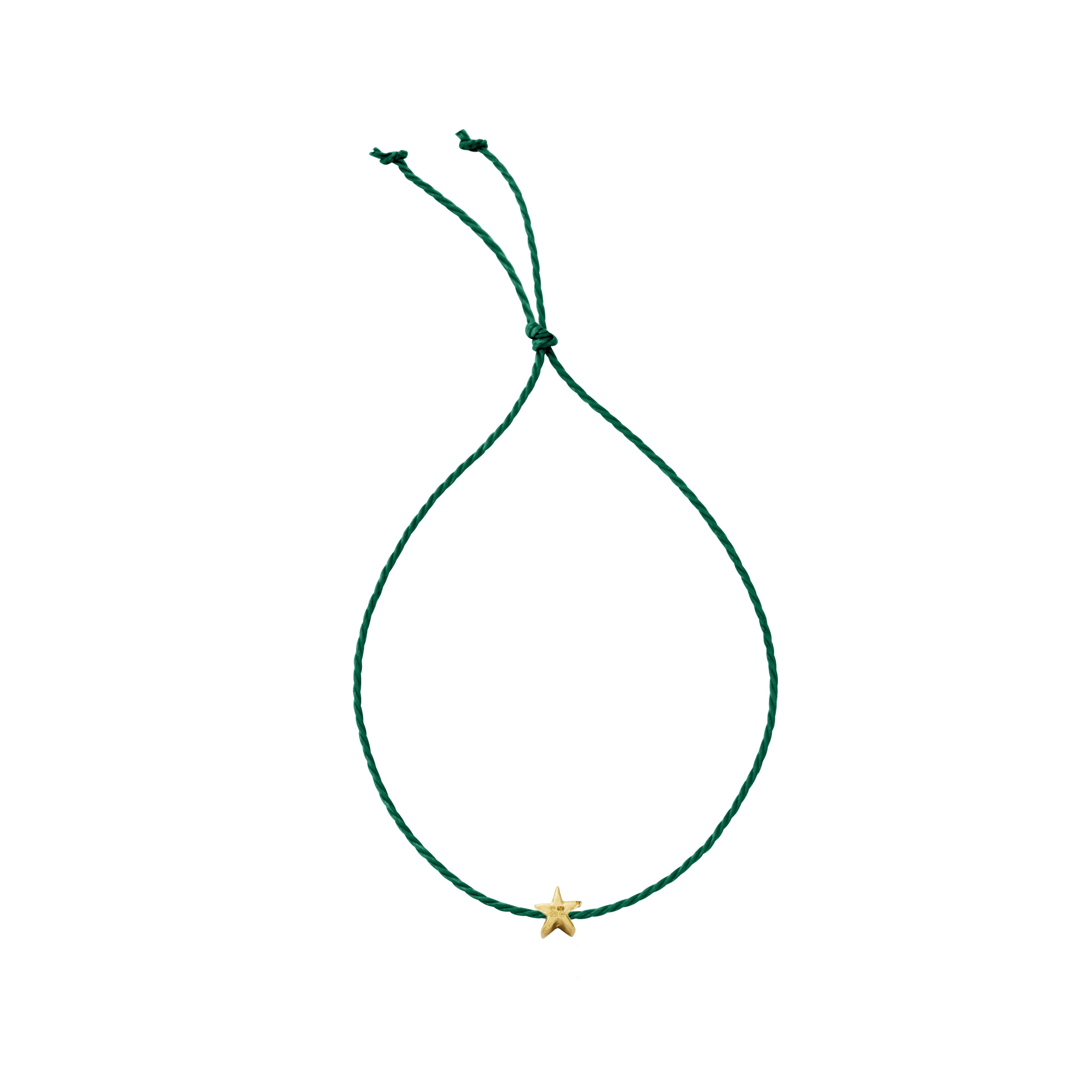 Gold Tiny Star Cord Bracelet