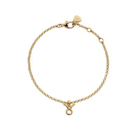 Gold Mini Taurus Horoscope Chain Bracelet