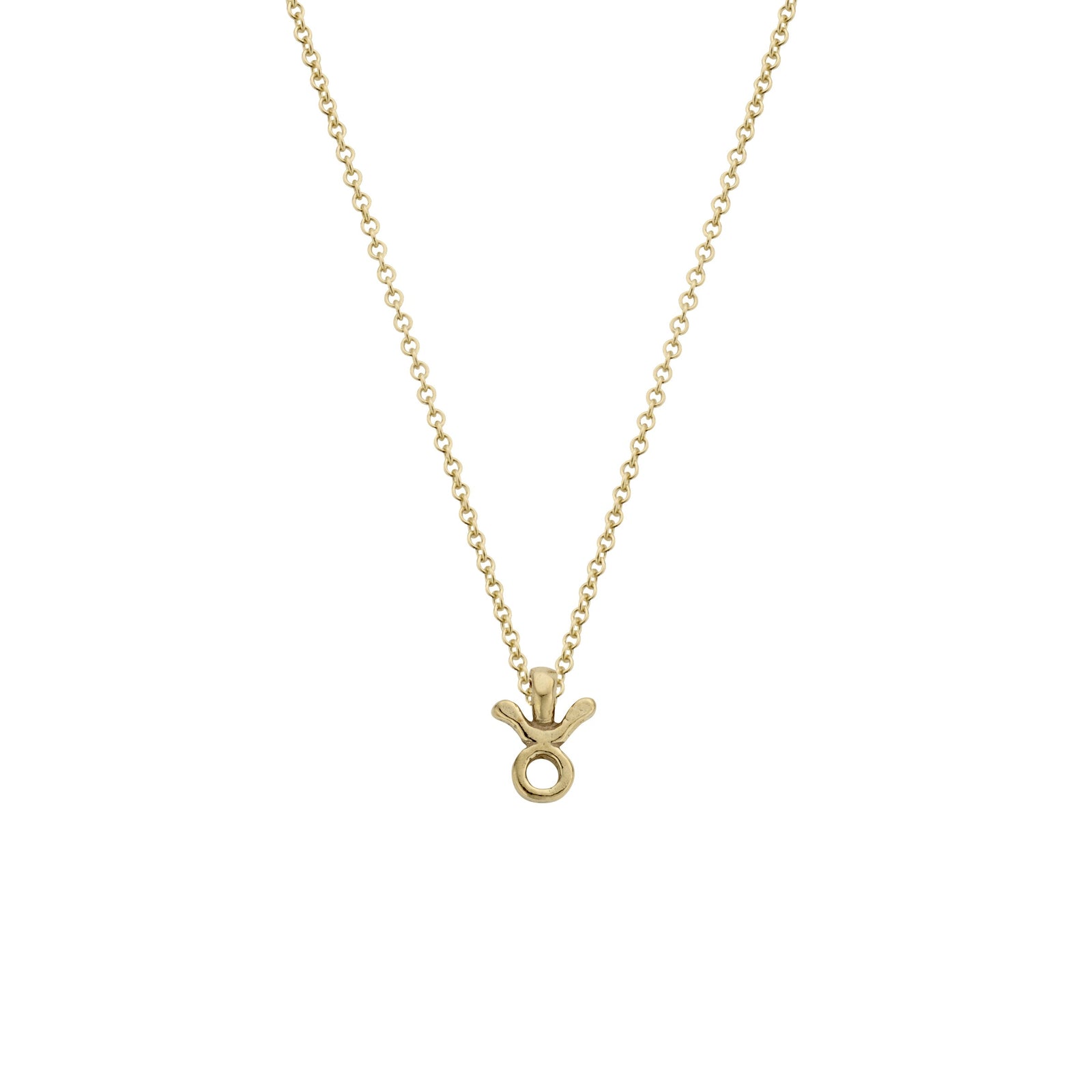 Gold Mini Taurus Horoscope Necklace