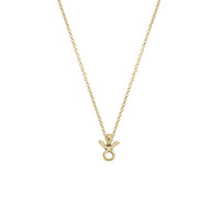 Gold Mini Taurus Horoscope Necklace