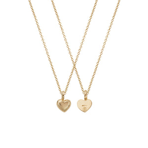 Gold Think of Me Heart Necklaces