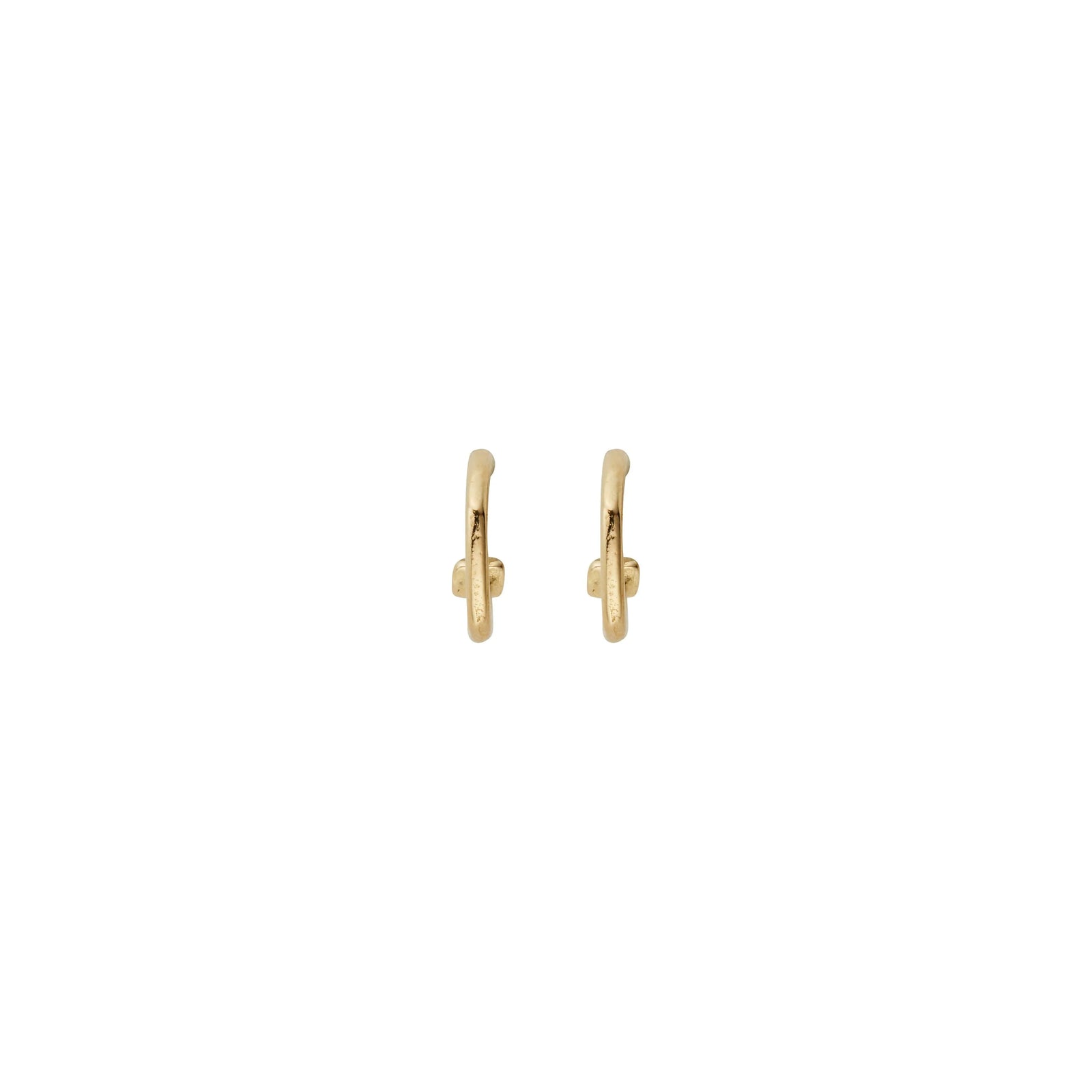 Gold Cupid Hoop Earrings