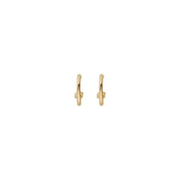 Gold Cupid Hoop Earrings