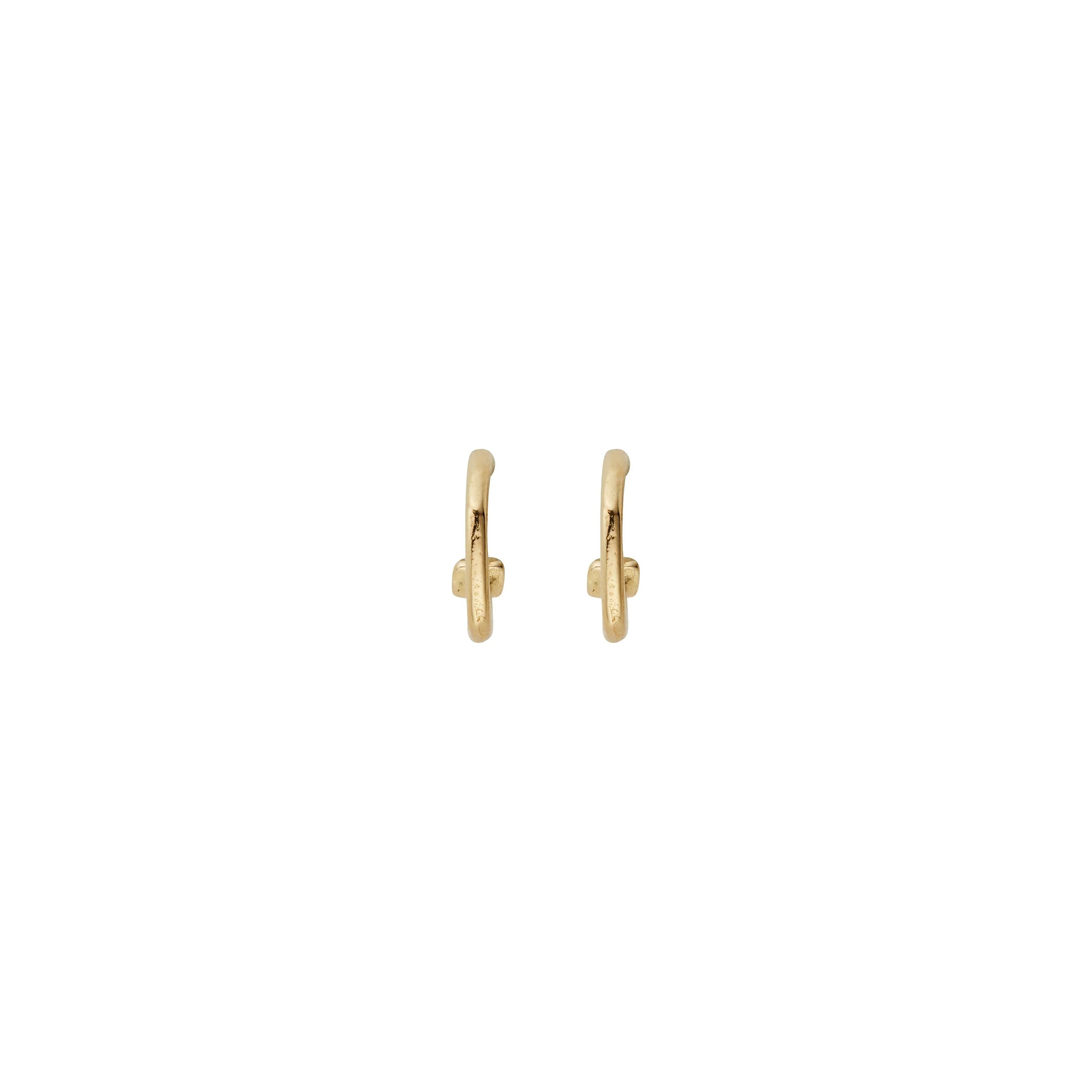 Gold Cupid Hoop Earrings