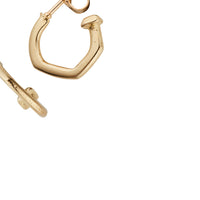 Gold Tiny Cupid Hoop Earrings