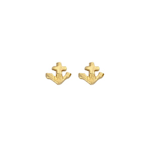 Gold Tiny Anchor Ear Charm