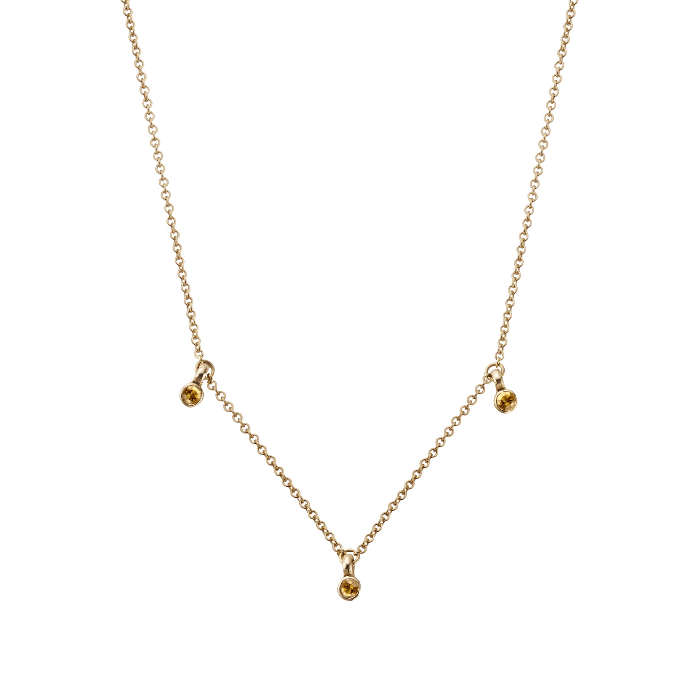 Yellow Gold Citrine Necklace – David Scott Fine Jewelry