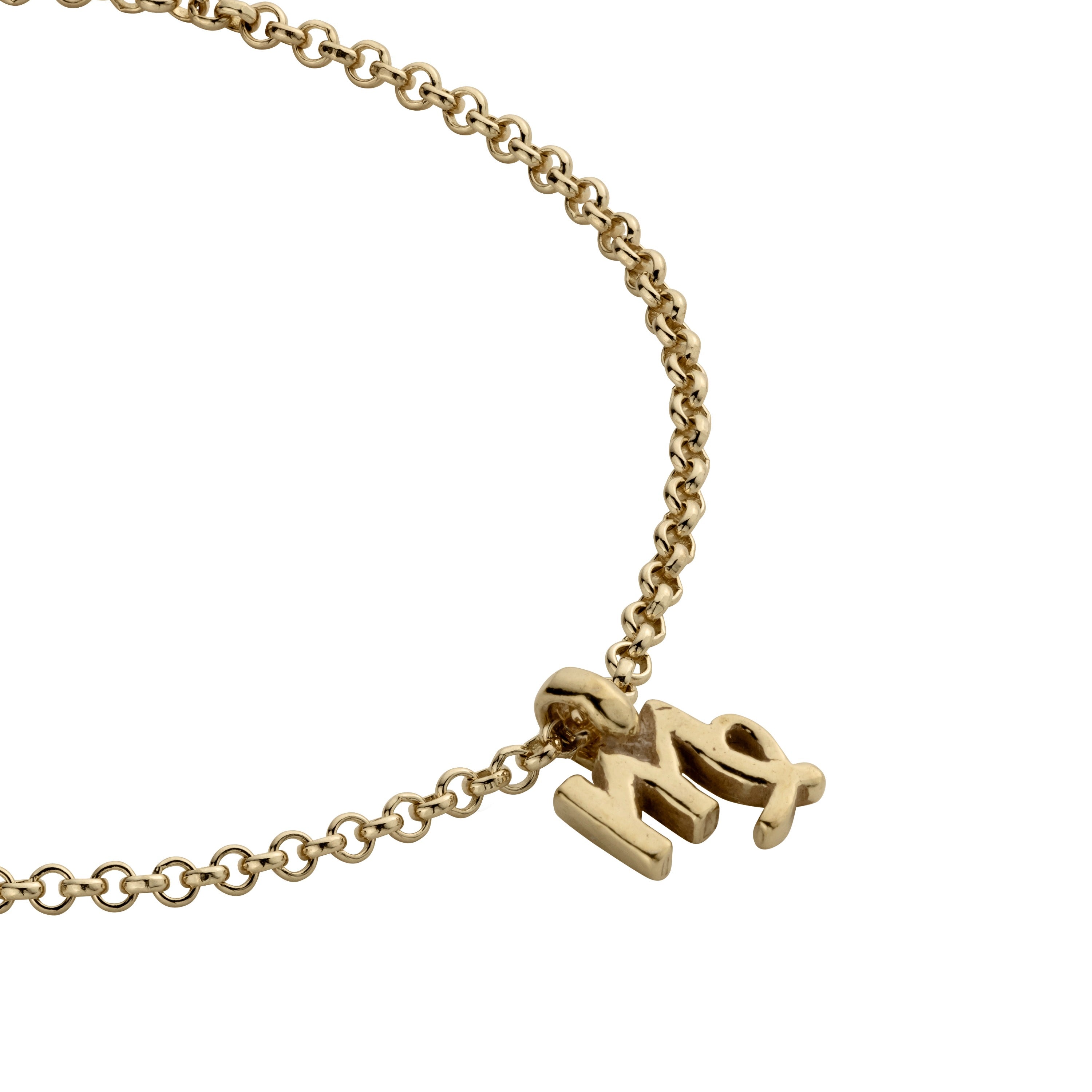 Gold Mini Virgo Horoscope Chain Bracelet