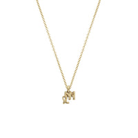 Gold Mini Virgo Horoscope Necklace