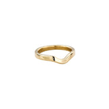 9ct Gold Wave Wedding Band