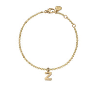 Gold Alphabet Chain Bracelet