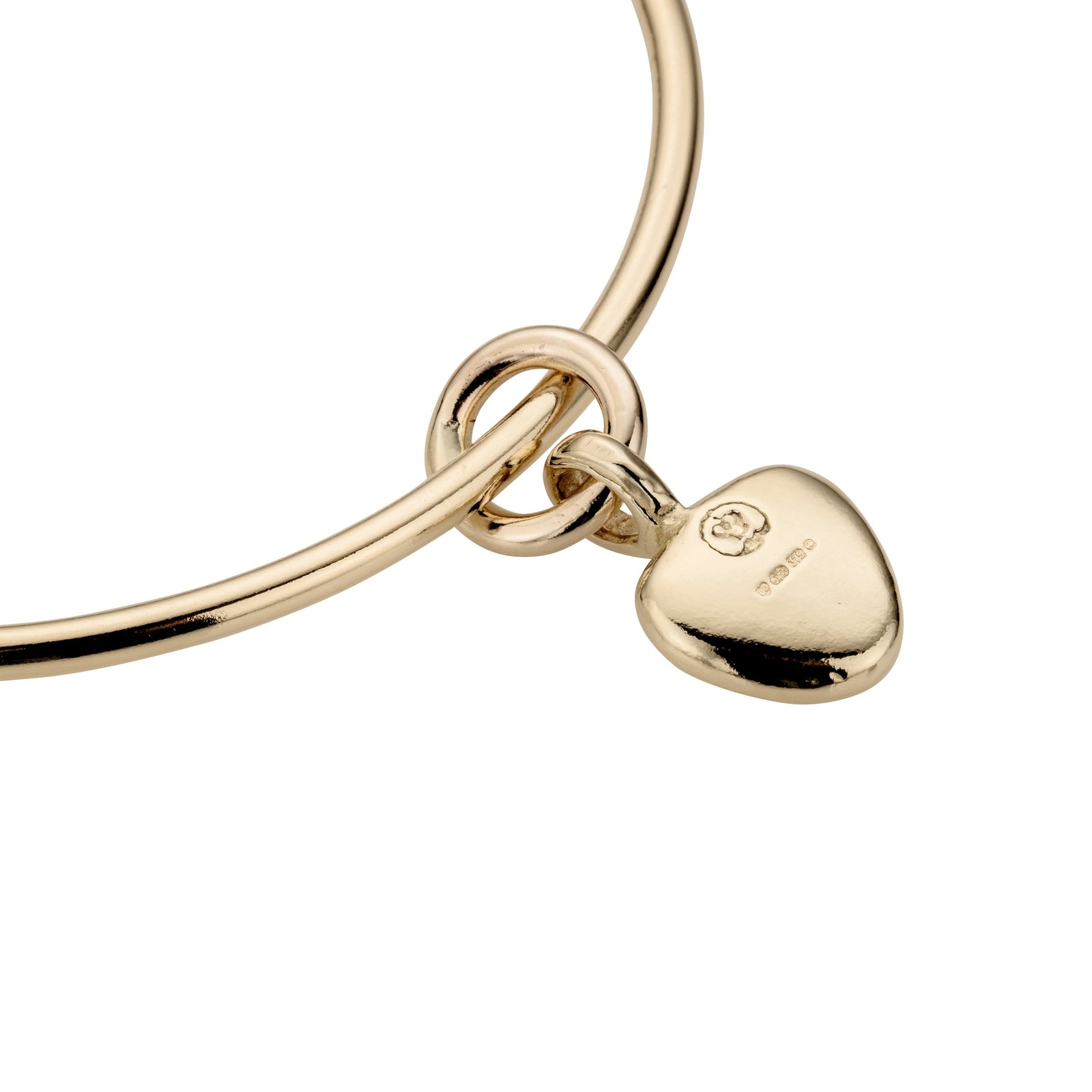 Gold Maxi Grateful Heart Bangle