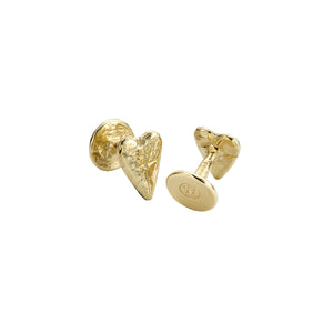 Gold Heart Cufflinks