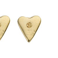 Gold Mini Heart Stud Earrings