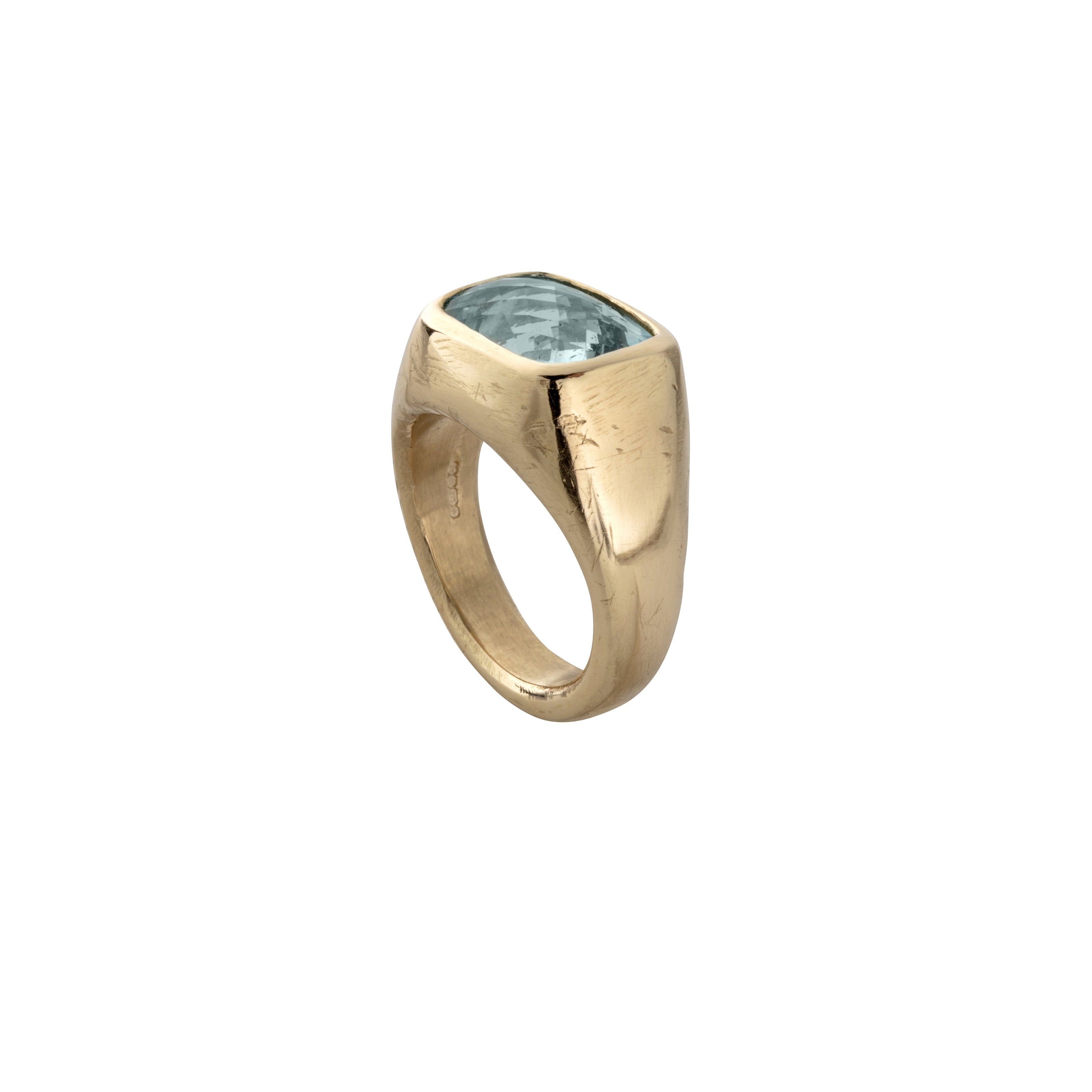 HILO Gold Aquamarine Ring