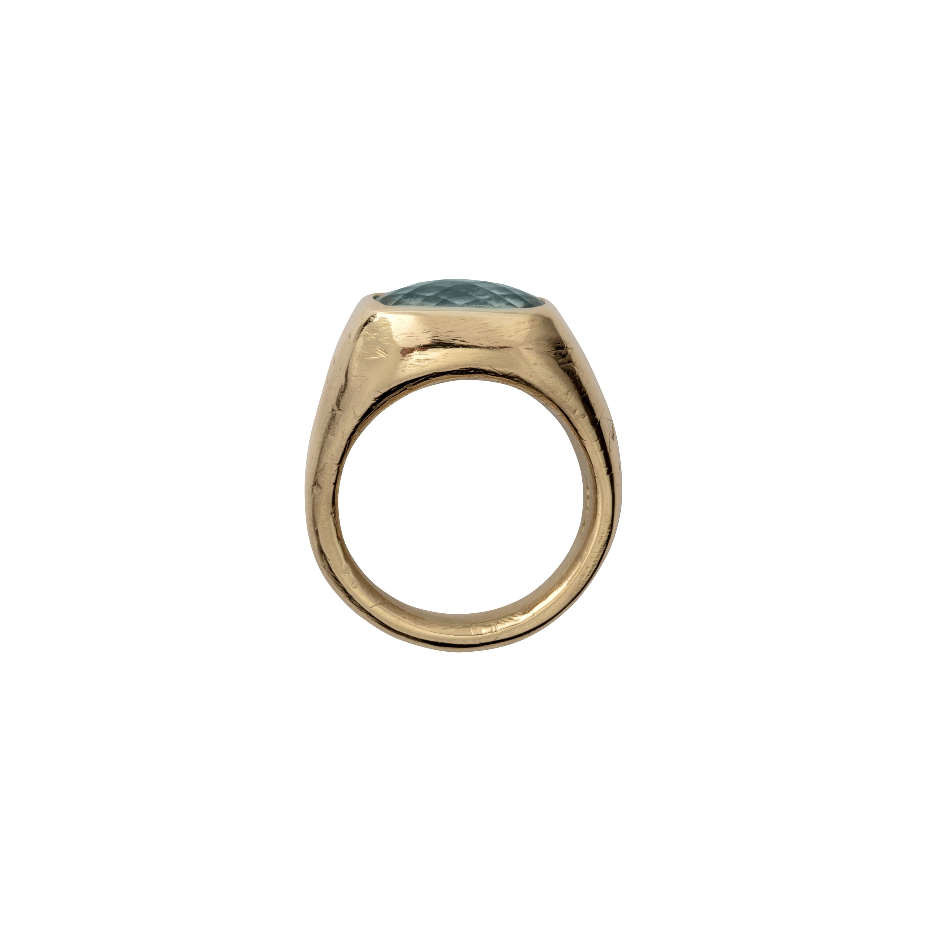 HILO Gold Aquamarine Ring