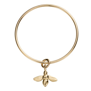 Gold Large Honey Bee Bangle