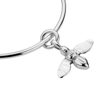 Silver Large Honey Bee Bangle