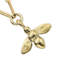 Gold Large Honey Bee Trace Chain Necklace