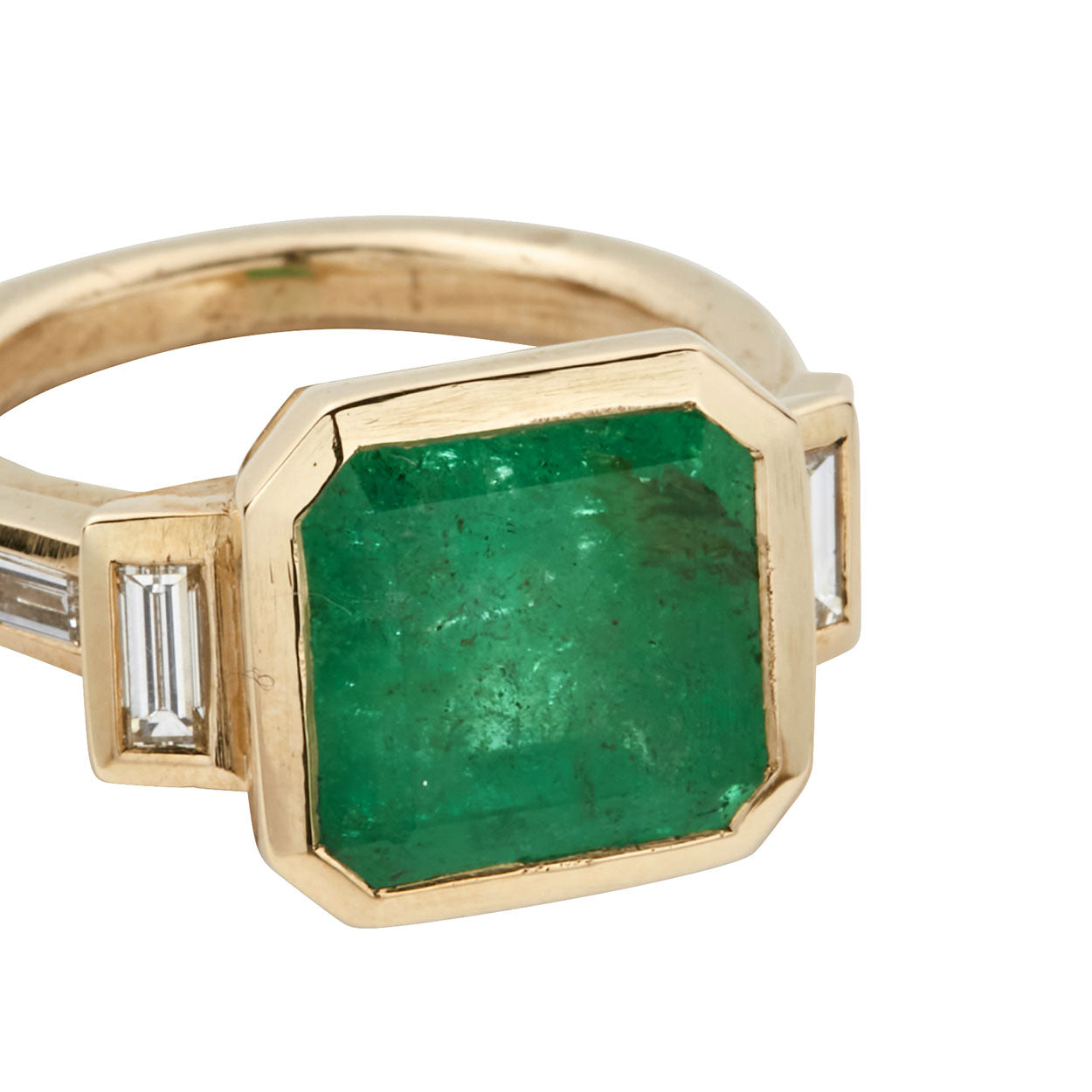 IVY Gold Emerald & Diamond Ring