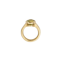 KEEVA Gold Zimbaqua Beryl & Diamond Ring