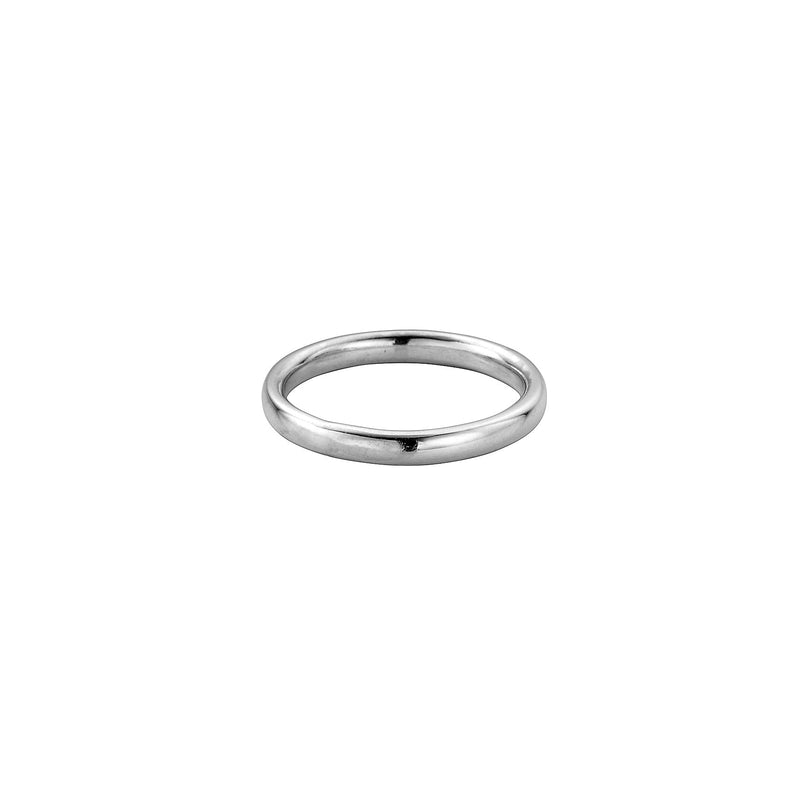 Silver Ladies' Oval Band