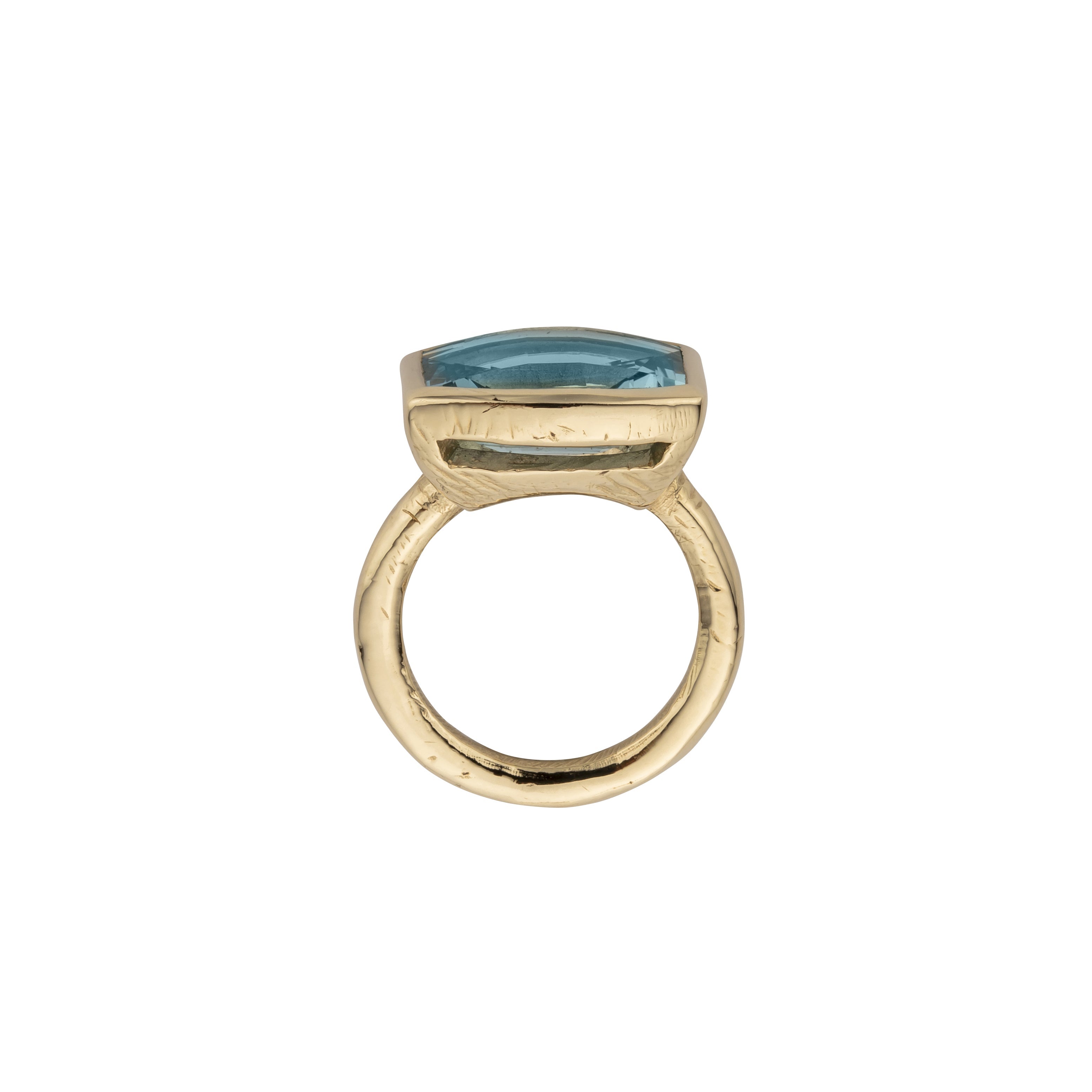 LANA Gold Aquamarine Ring