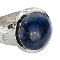 Silver Lapis Mood Ring
