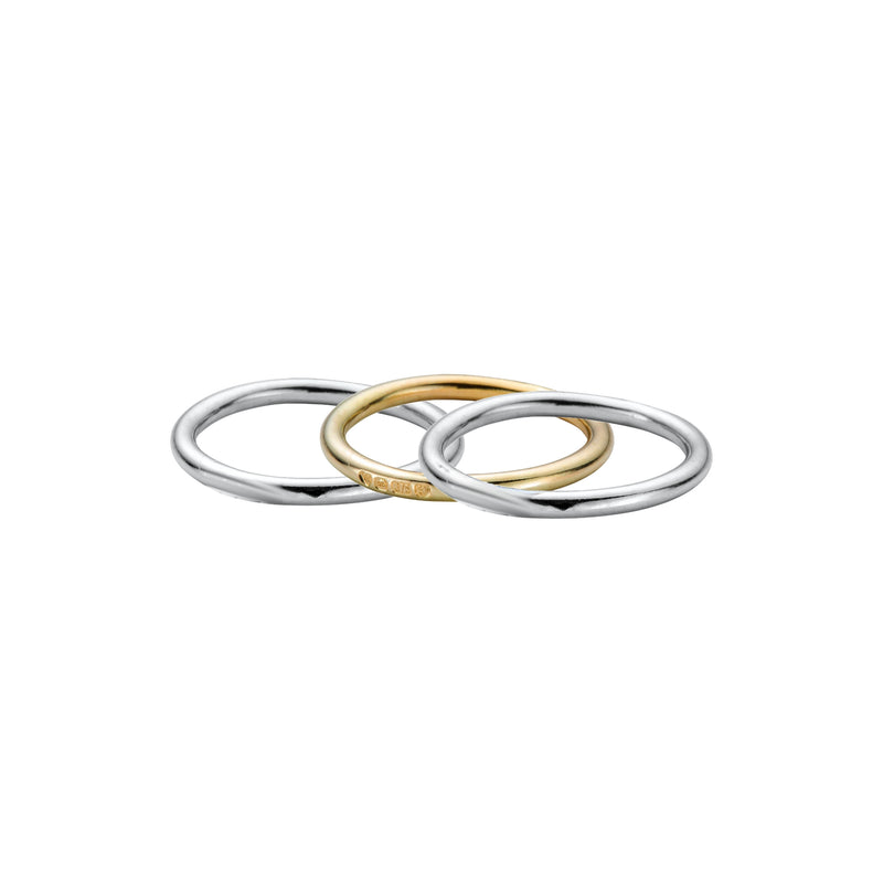 Silver & Gold Stack Ring Party