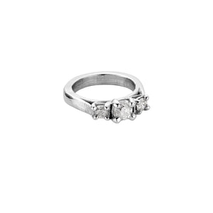 LYRA White Gold Diamond Claw Ring