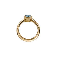 MARELLA Gold Pear Aquamarine Ring