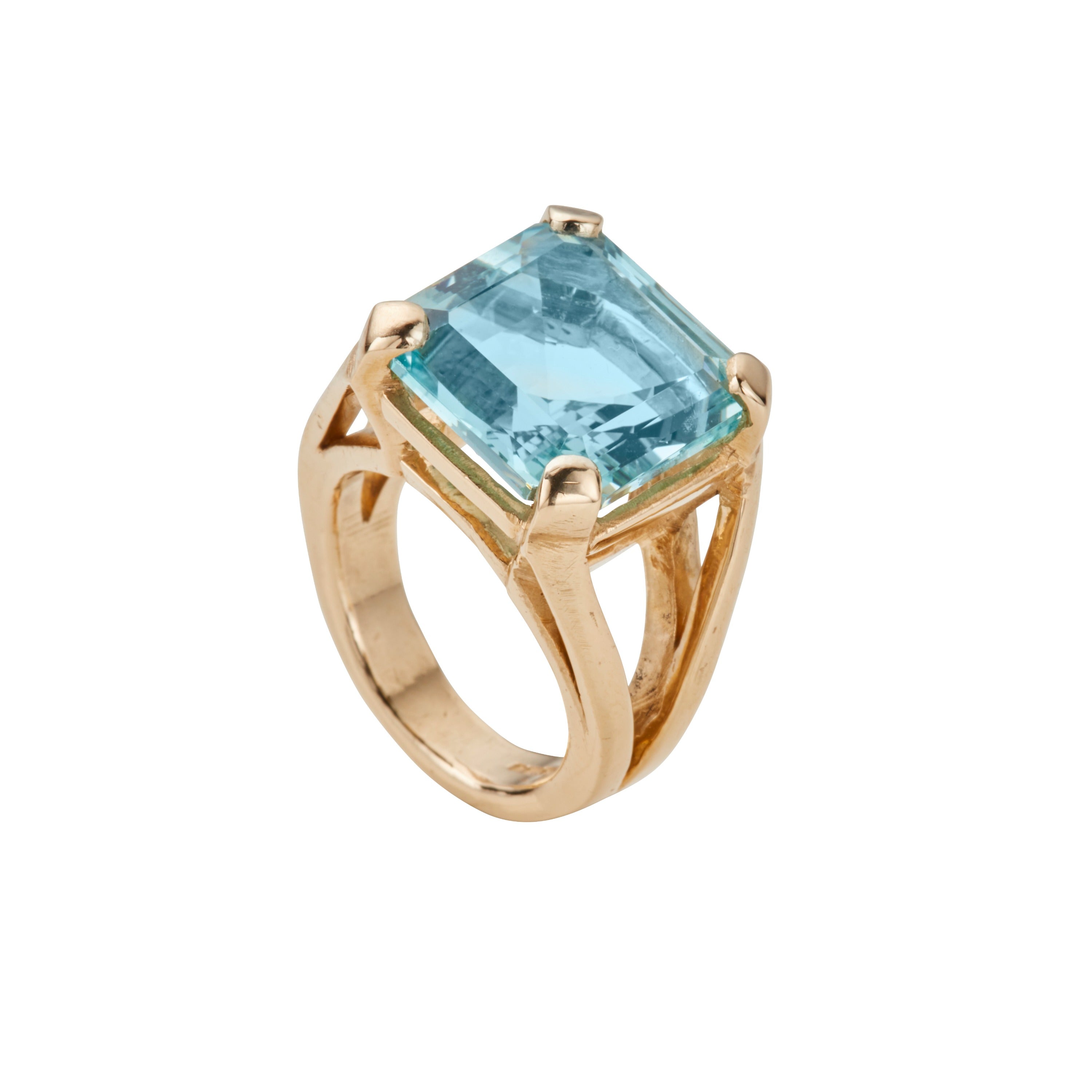 WATER OF THE SEA Gold Aquamarine Ring